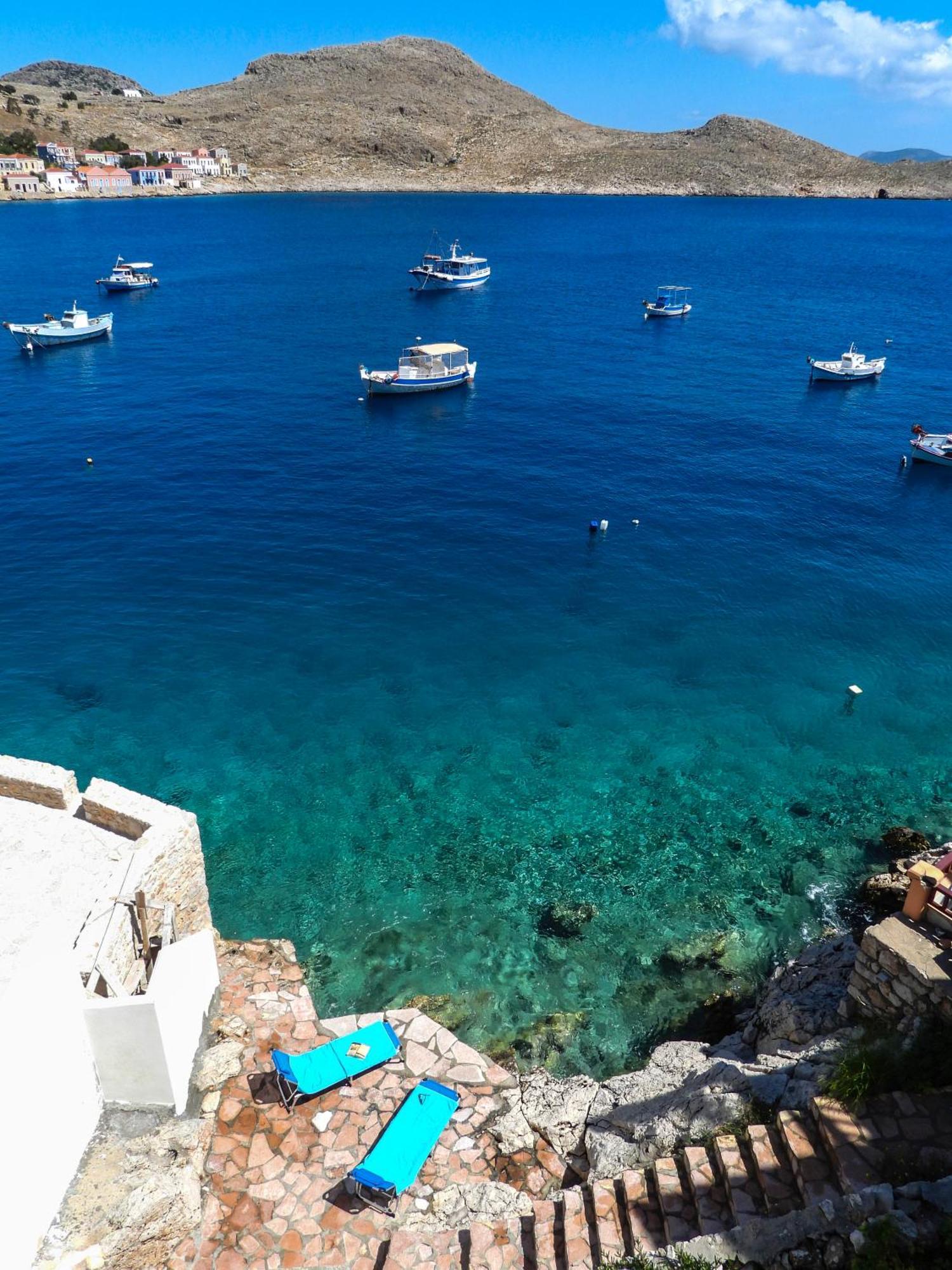 Porphyra Studio Chalki Town Chambre photo